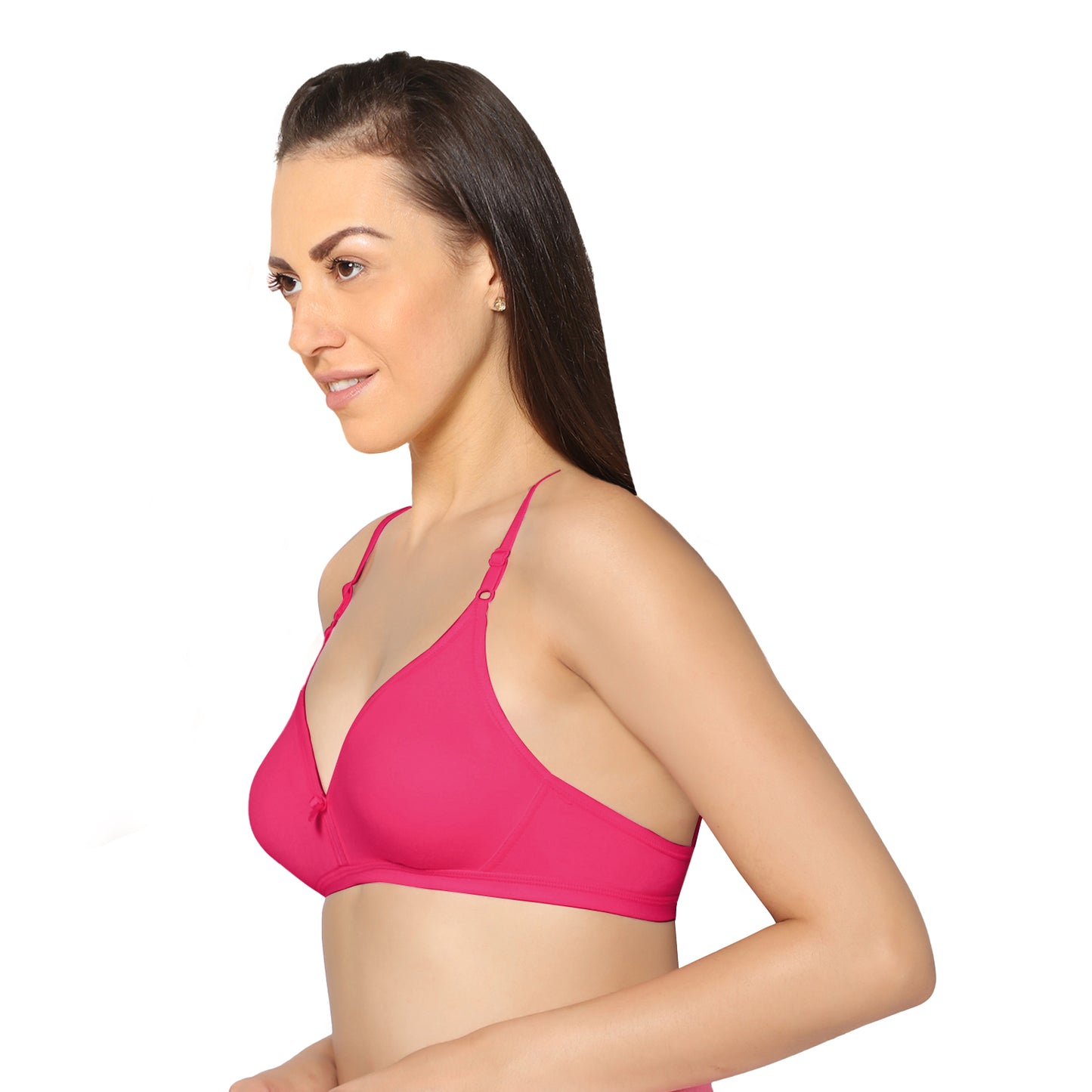 Half Coverage Non Padded Wire Free Everyday Bra Pack Of 2.