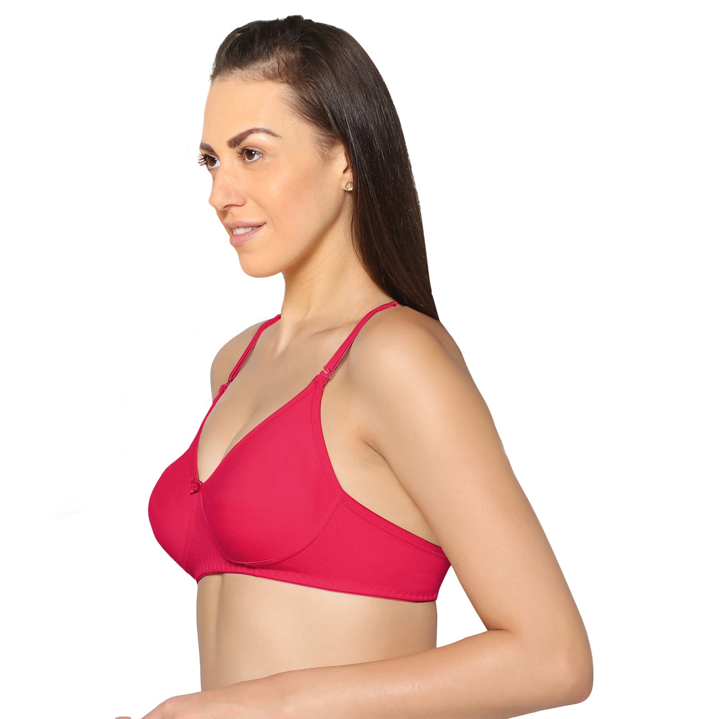 Full Coverage Non Padded Super Combed Cotton Stretch All Day Comfort Bra.