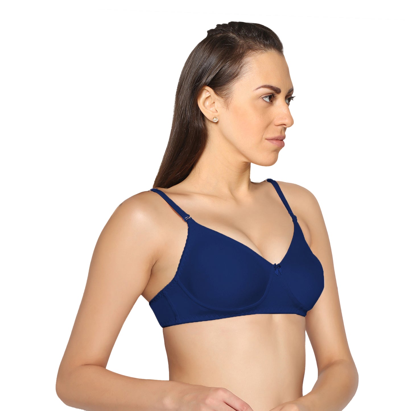 Non Padded Full Coverage Super Combed Stretch T-Shirt Every Day Bra (Pack Of 2)