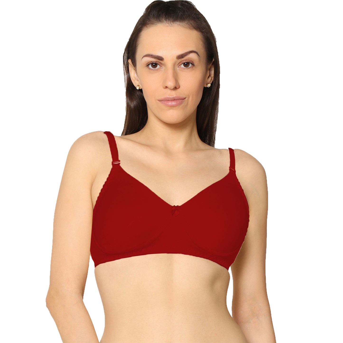 Non Padded Full Coverage Super Combed Stretch T-Shirt Every Day Bra (Pack Of 2)