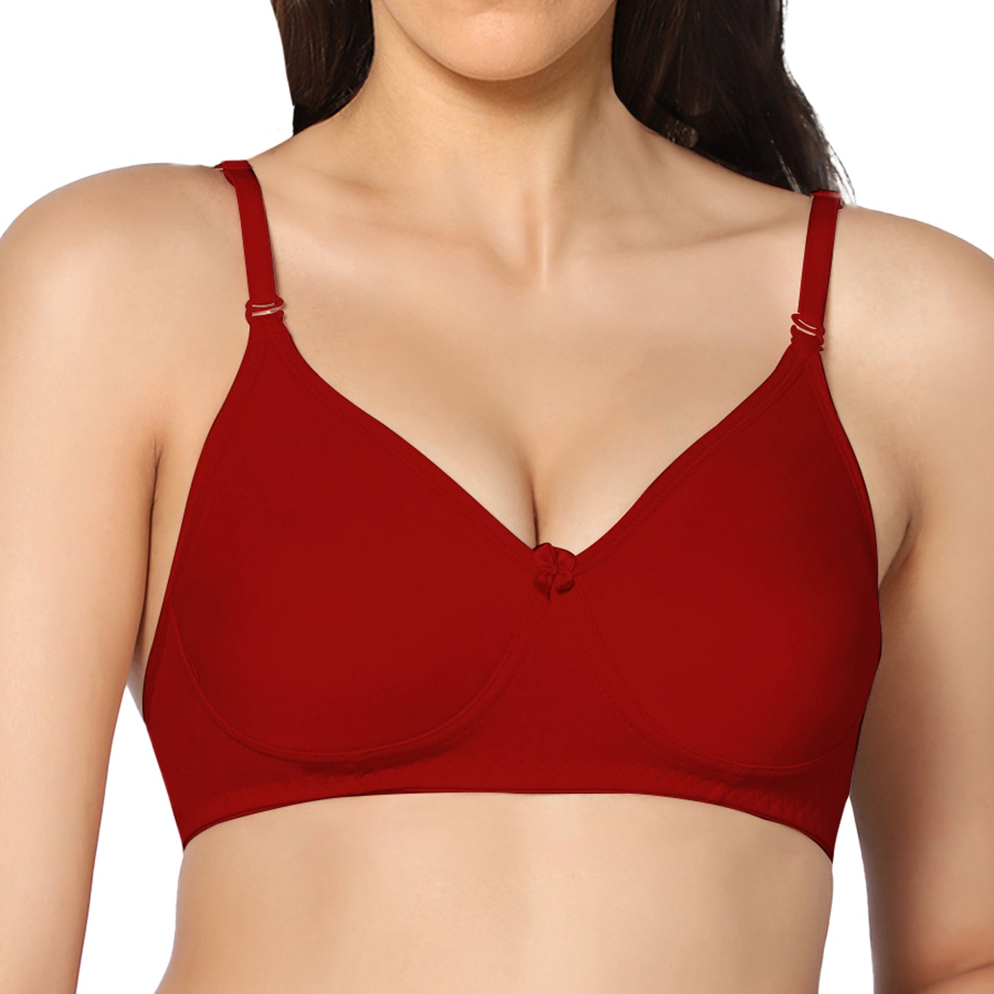 Full Coverage Non Padded Super Combed Cotton Stretch All Day Comfort Bra.