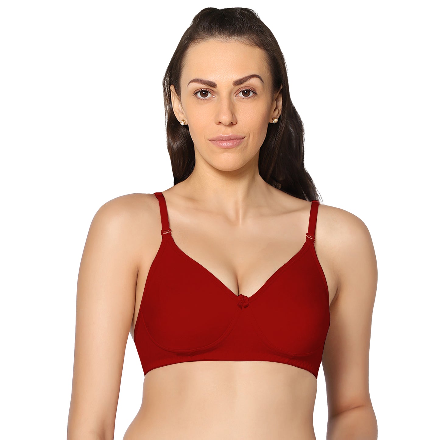 Full Coverage Non Padded Super Combed Cotton Stretch All Day Comfort Bra.