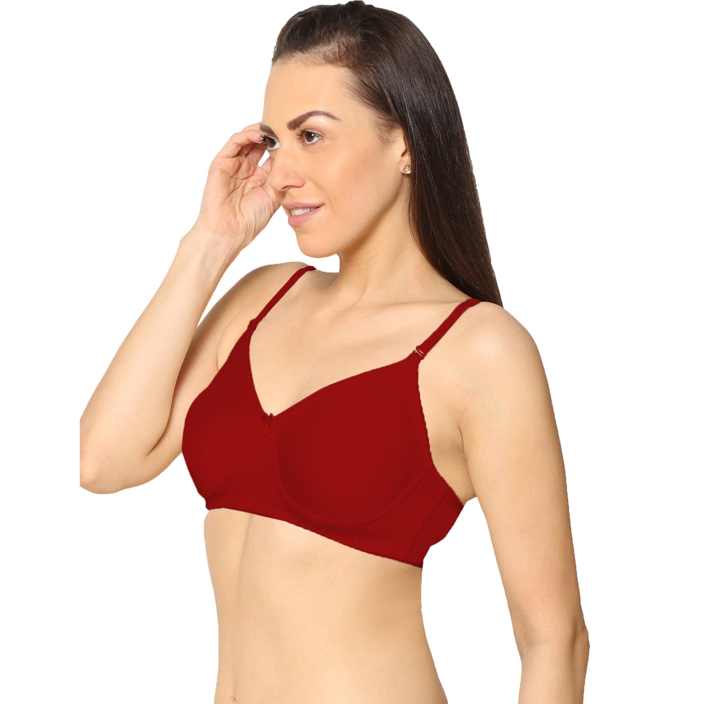 Non Padded Full Coverage Super Combed Stretch T-Shirt Every Day Bra (Pack Of 2).