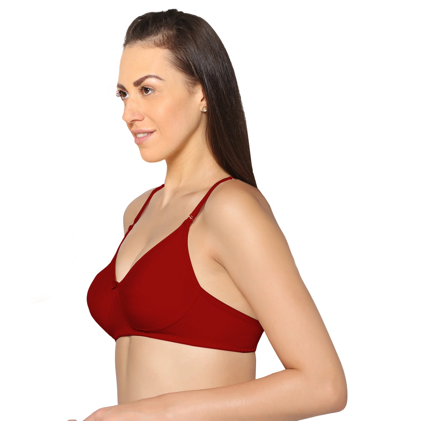 Full Coverage Non Padded Super Combed Cotton Stretch All Day Comfort Bra.