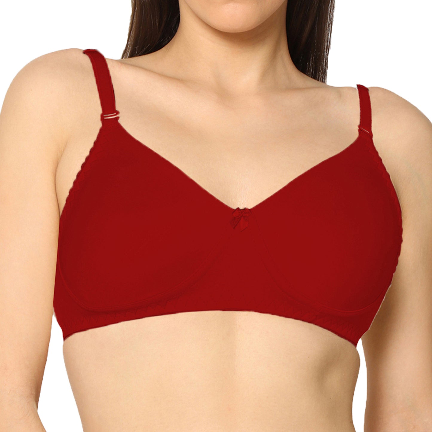 Non Padded Full Coverage Super Combed Stretch T-Shirt Every Day Bra (Pack Of 2)