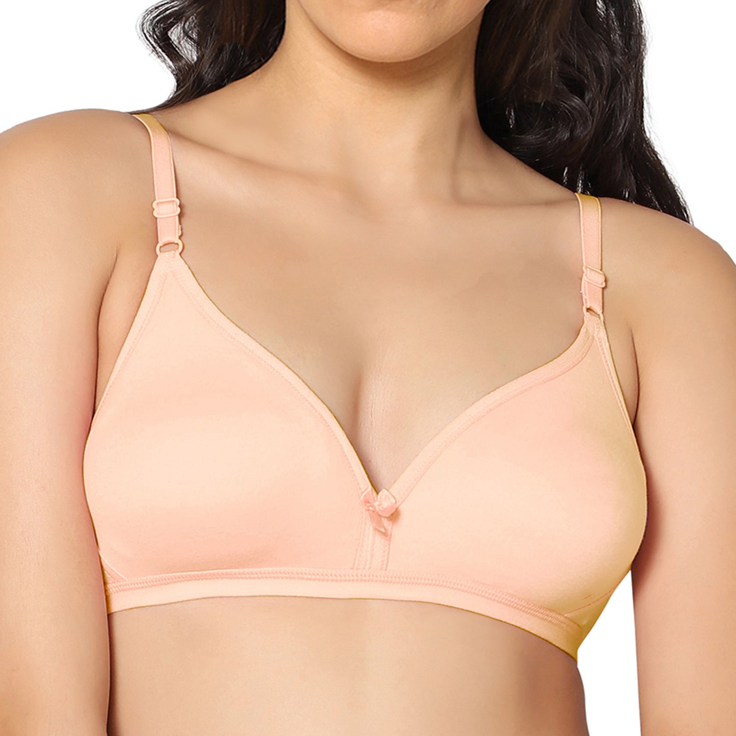 Half Coverage Non Padded Wire Free Everyday Bra Pack Of 2.