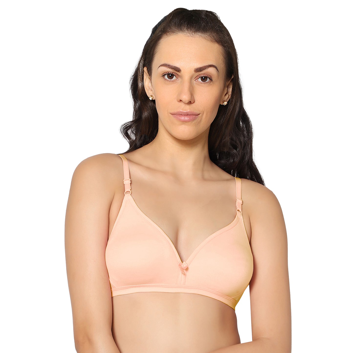 Half Coverage Skin Non Padded Wire Free Everyday Bra.