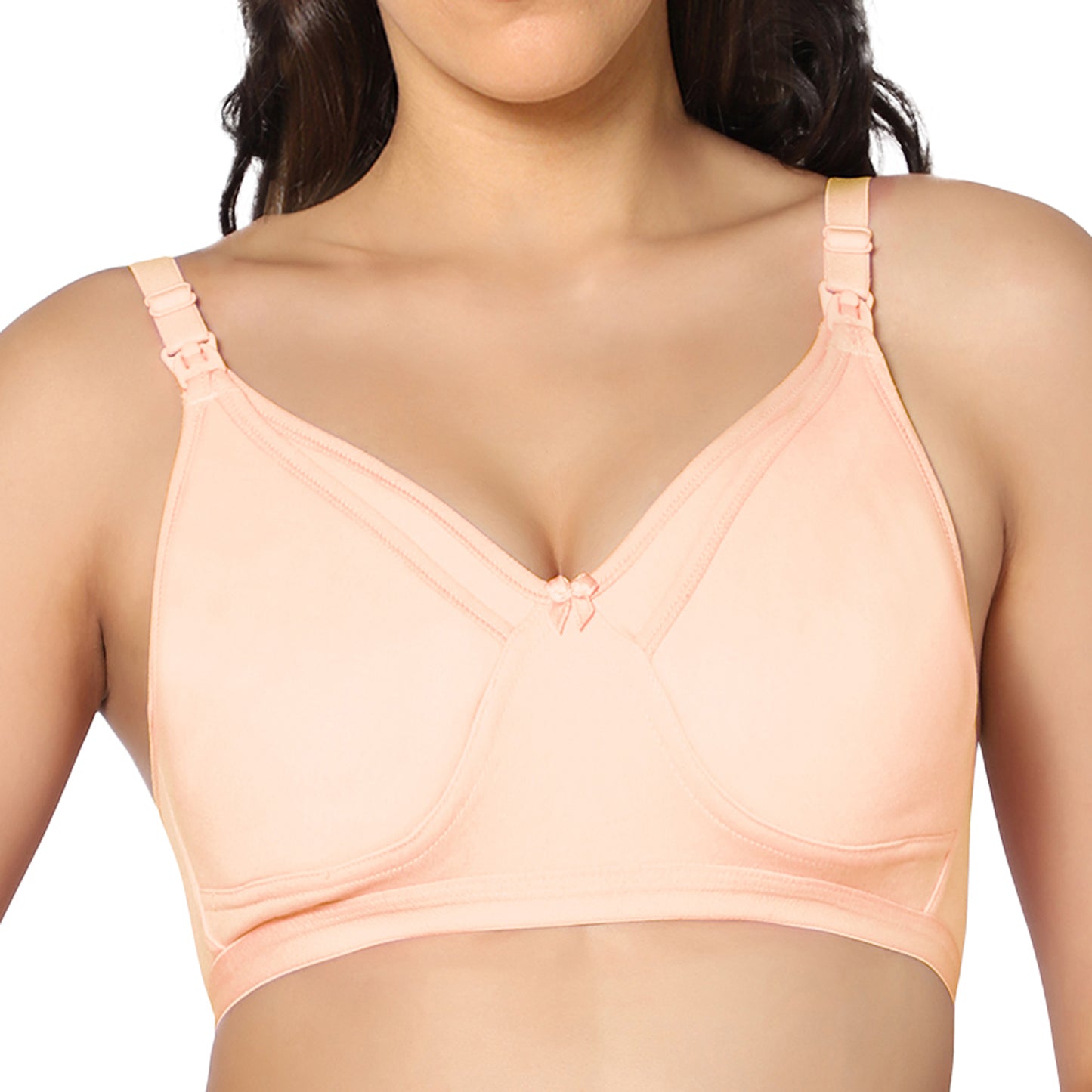 Full Coverage Non Padded All Day Comfort Feeding Bra (Pack Of 2)