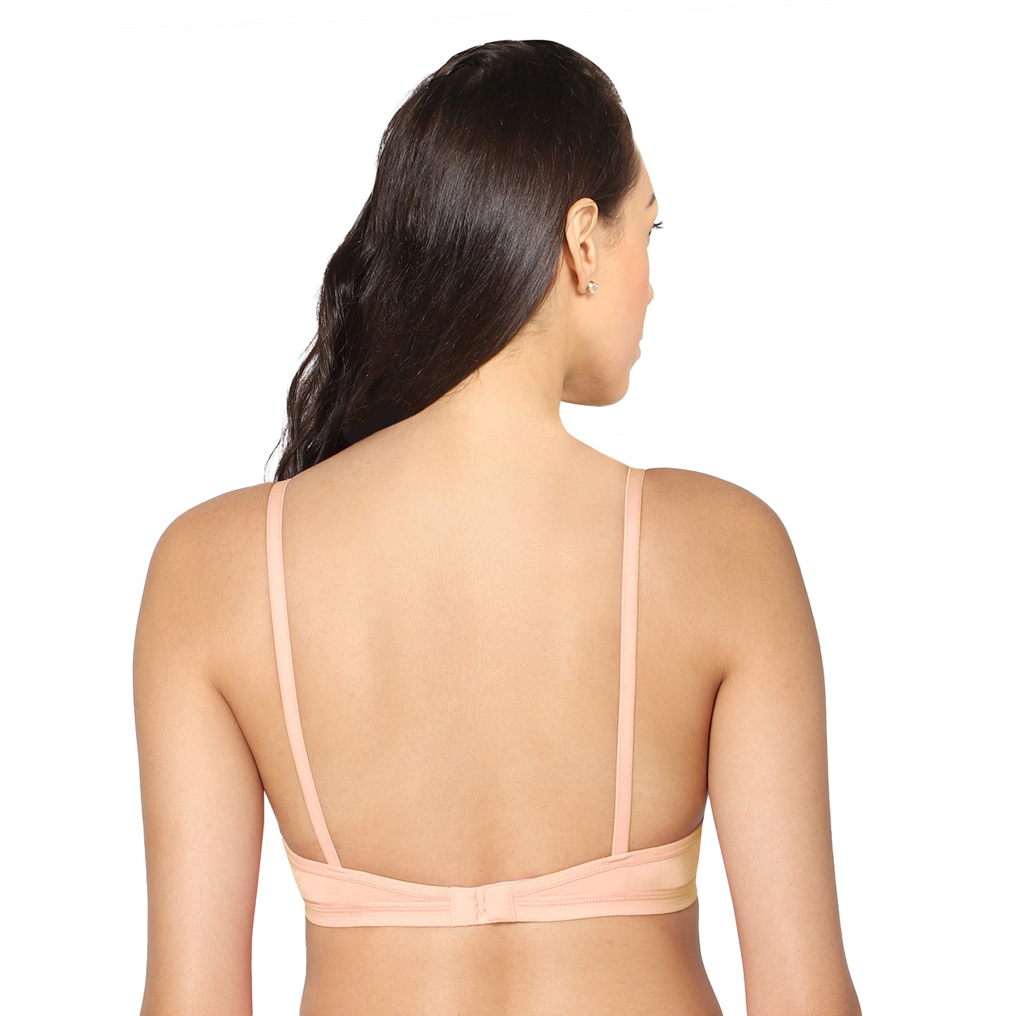 Half Coverage Skin Non Padded Wire Free Everyday Bra.