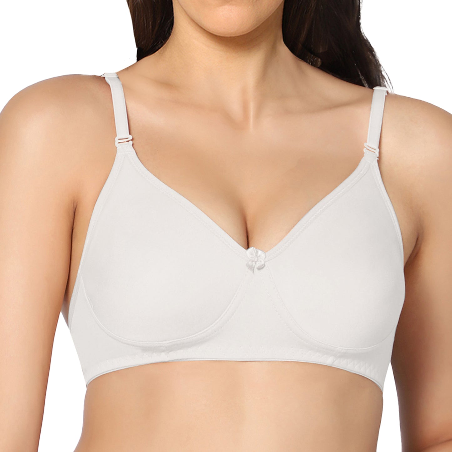 Full Coverage Non Padded Super Combed Cotton Stretch All Day Comfort Bra.