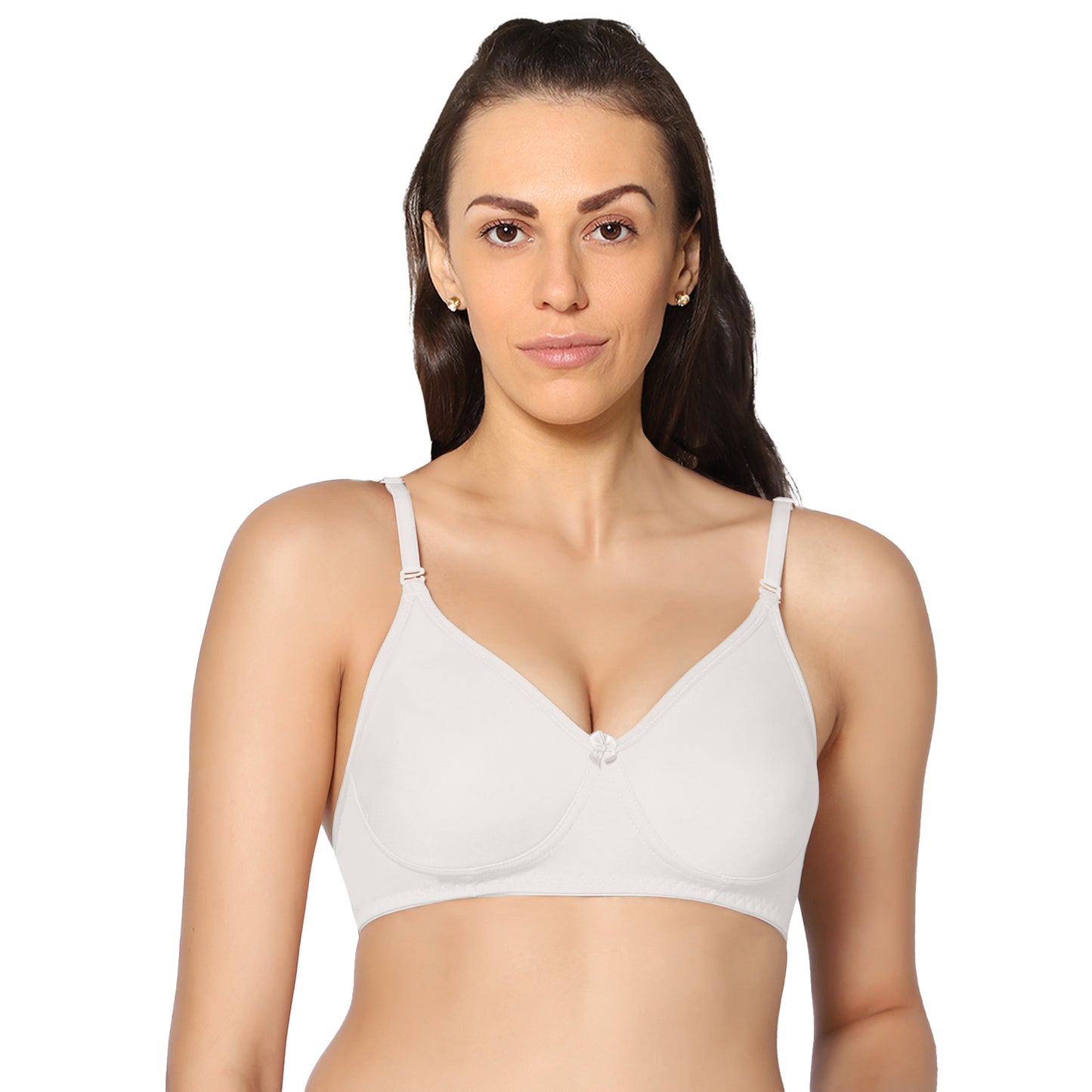 Full Coverage Non Padded Super Combed Cotton Stretch All Day Comfort Bra.